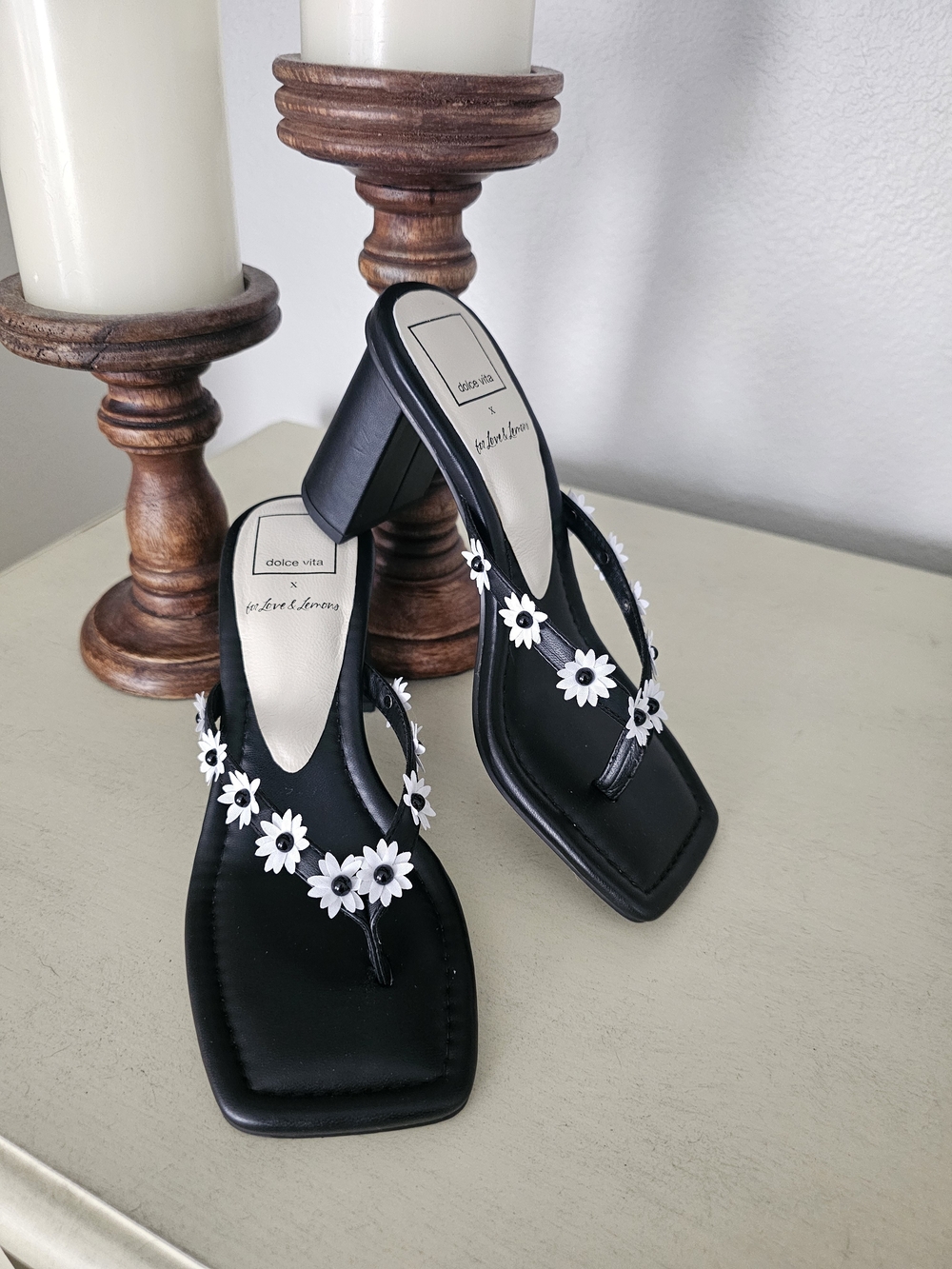 Dolce Vita x For Love & Lemons Daphne Daisy heel sandals